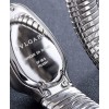 Bvlgari Sliver tone Stainless Steel Diamond Watch Black