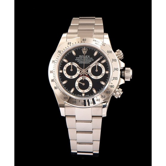 Rolex Daytona Two Tone Watch Black