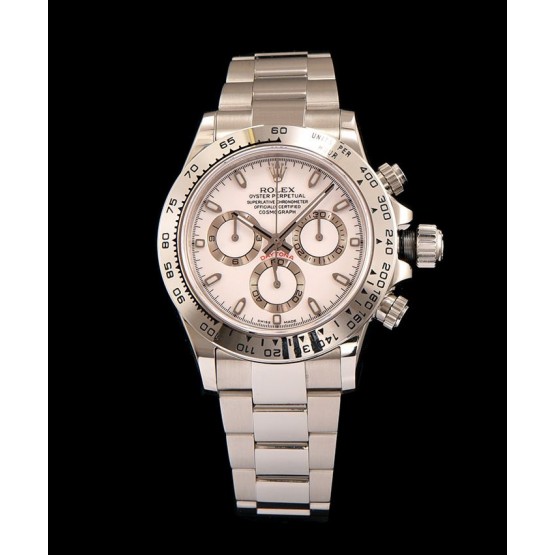 Rolex Daytona Two Tone Watch White