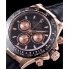 Rolex Stainless Steel Black Dial Dayton Watch Black