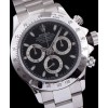Rolex Stainless Steel White Dial Dayton Watch Black