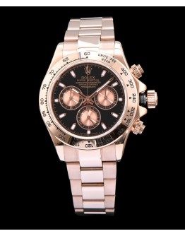 Rolex Stainless Steel Daytone Watch Black