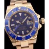 Rolex Ceramic Submariner Watch Full Gold Blue