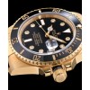 Rolex Ceramic Submariner Watch Full Gold Black