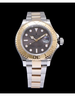 Rolex Gold Men s Yacht Master Watch Light Coffee