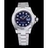 Rolex Stainless Steel Men s Yacht Master Watch Blue