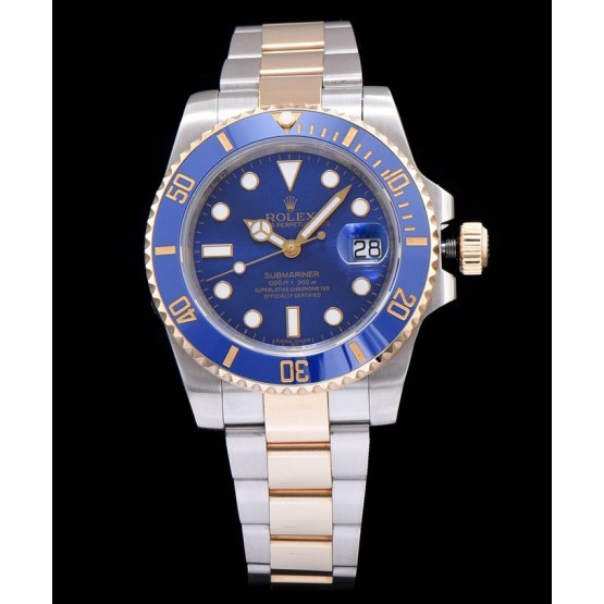 Rolex Submariner Automatic Watch with Dimond Blue