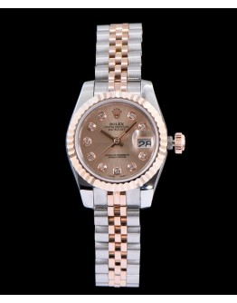 Rolex Datejust Wtach With Diamond maker Golden