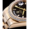 Rolex Day-Date President Automatic Watch Black
