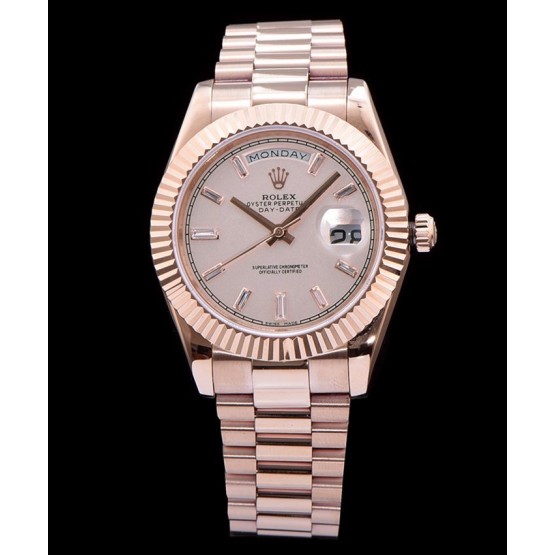 Rolex Stainless Steel Automatic Watch Golden