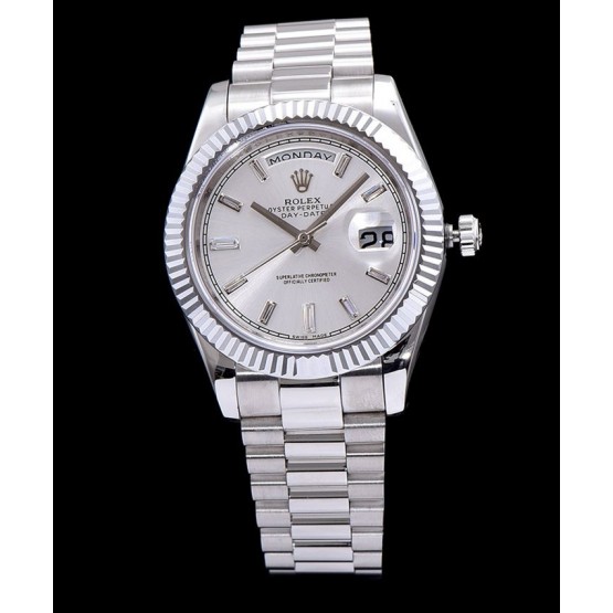 Rolex Rose Gold Automatic Watch White