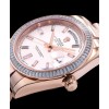 Rolex Men s Stainless Steel Watch With Diamond Golden