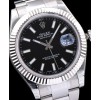 Rolex Datejust Watches with luminous hour markers Black