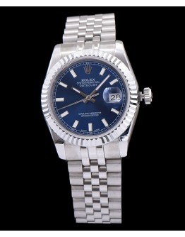 Rolex Men s Stainless Steel Datejust Watches Blue
