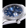 Rolex Men s Stainless Steel Mid size Datejust Watches Blue