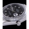 Rolex Men s Stainless Steel Mid size Datejust Watches Black