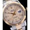 Rolex Stainless Steel Mid-size Datejust Watches Golden